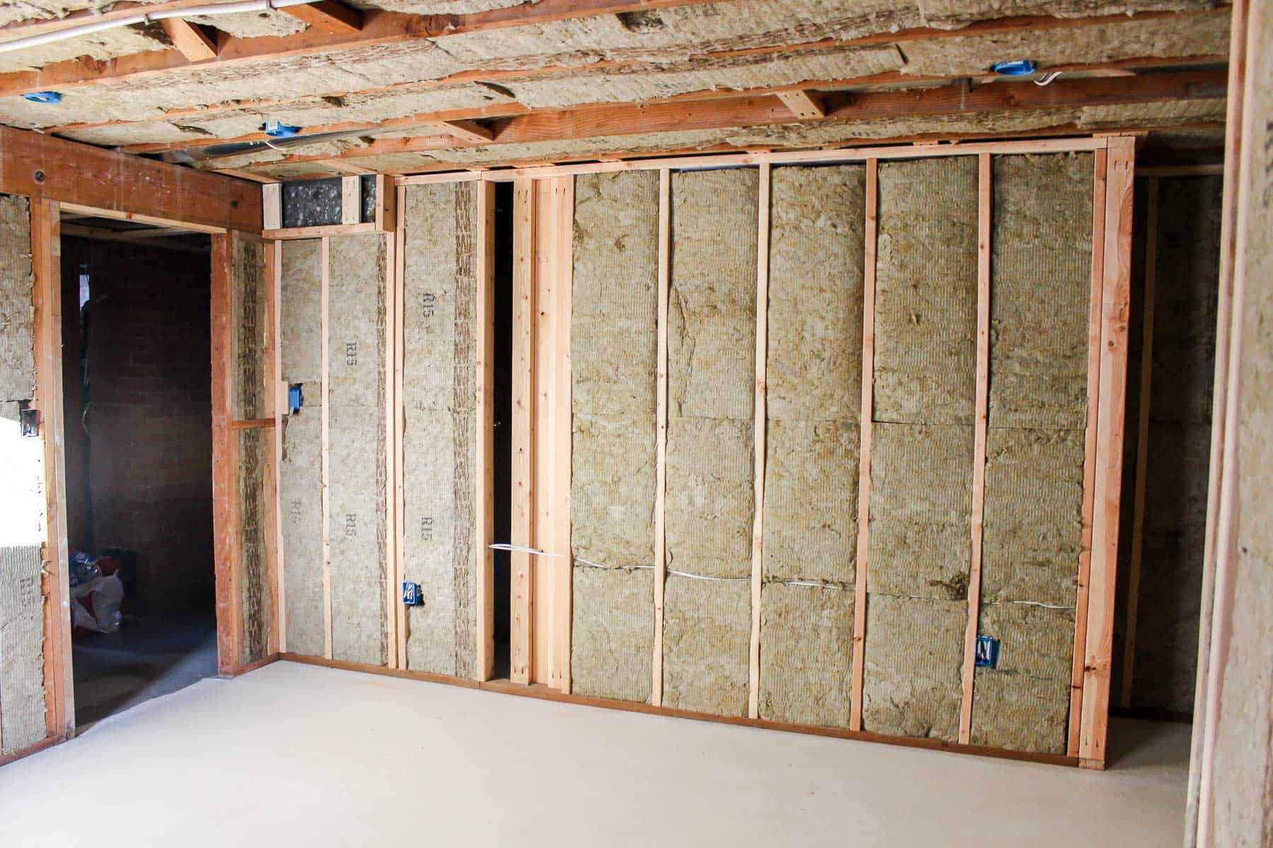 Basement Framing Walls Top Flight